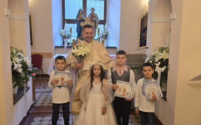 Вперше в житті душпастирських осередків Ґостинь і Лешно урочистість Причастя і Сповіді