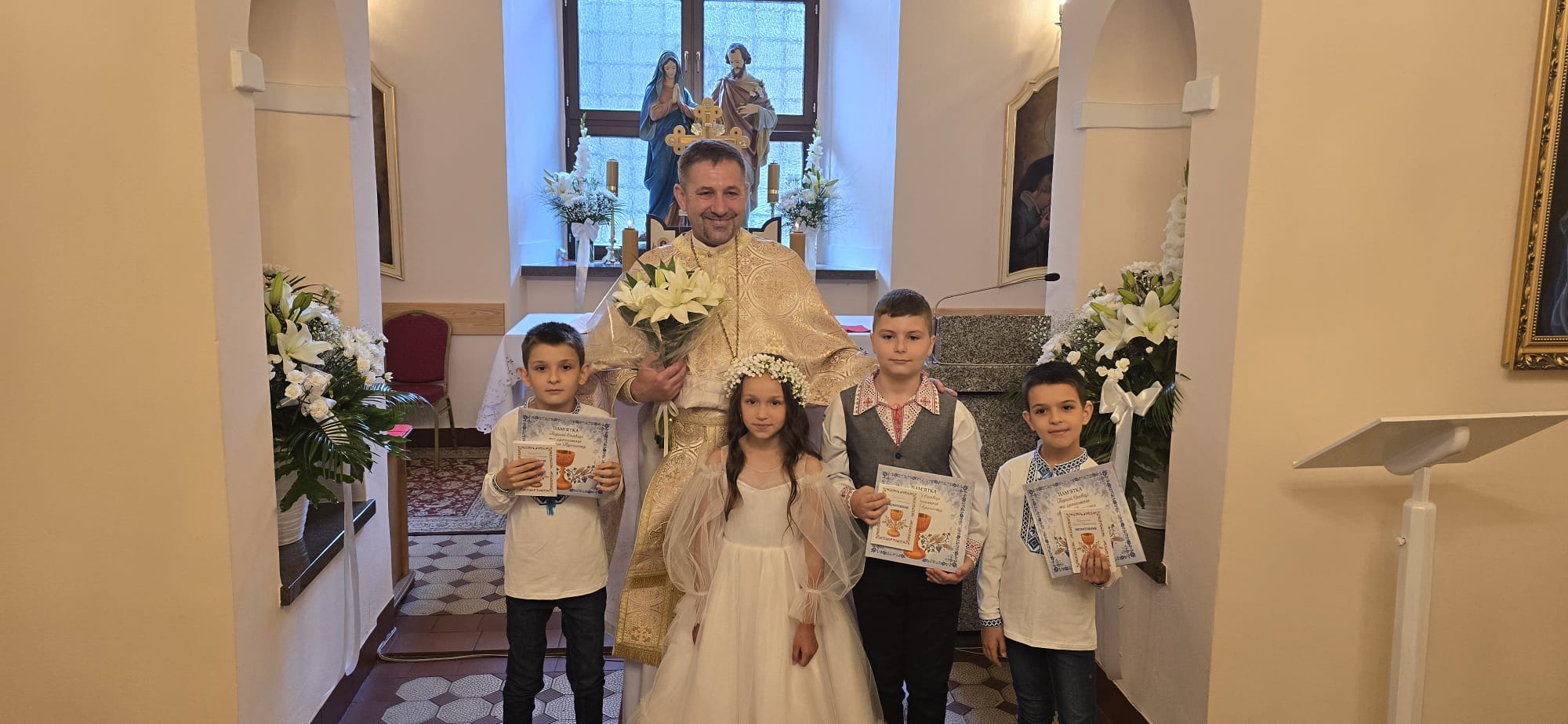 Вперше в житті душпастирських осередків Ґостинь і Лешно урочистість Причастя і Сповіді