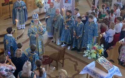 ПРОПОВІДЬ ВЛАДИКИ ВОЛОДИМИРА ЮЩАКА НА ПРАЗНИК УСПІННЯ ПРЕСВЯТОЇ БОГОРОДИЦІ ТА НА З’ЇЗД БОДНАРЧАН В ЛІГНИЦІ – 15.08.2025 Р.