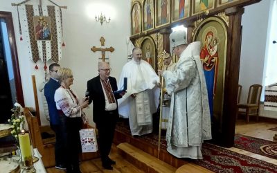 Приміційна Архиєрейська Божественна Літургія Владики Марюша Дмитерка в родинній парафії Святих Володимира і Ольги в М’ястку