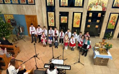 Парафіяльне колядування за участі колективів «Мрія» та «Вишиванка» у Слупську