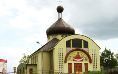 Телевізійна трансляція Божественної літургії з Собору під Покровом Пресвятої Богородиці в Ольштині.