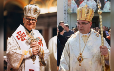 ГЛАВА УГКЦ ПРИВІТАВ ЄПИСКОПІВ ДІОНІСІЯ ЛЯХОВИЧА ТА МИРОНА МАЗУРА З 20-РІЧЧЯМ АРХИЄРЕЙСЬКОЇ ХІРОТОНІЇ.