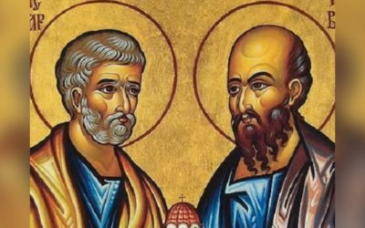 ПРО СВЯТИХ СЛАВНИХ І ВСЕХВАЛЬНИХ ПЕРВОВЕРХОВНИХ АПОСТОЛІВ ПЕТРА І ПАВЛА.
