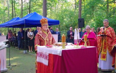 МОЛИТВА НА ТЕРИТОРІЇ БУВШОГО КОНЦЕНТРАЦІЙНОГО ТАБОРУ В ЯВОЖНІ