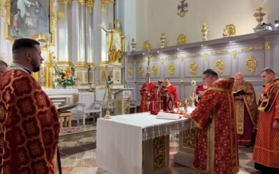 Владика Маріуш Дмитерко очолив Літургію у семінарійному храмі Преображення Господнього в Любліні